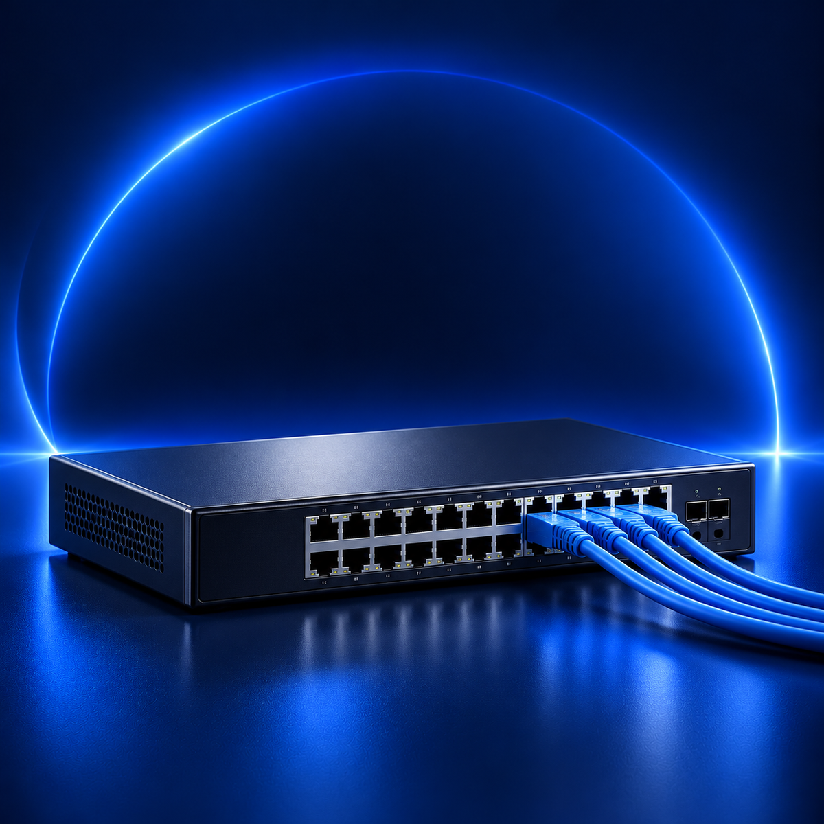 Réseau & câblage – switch et câbles RJ45