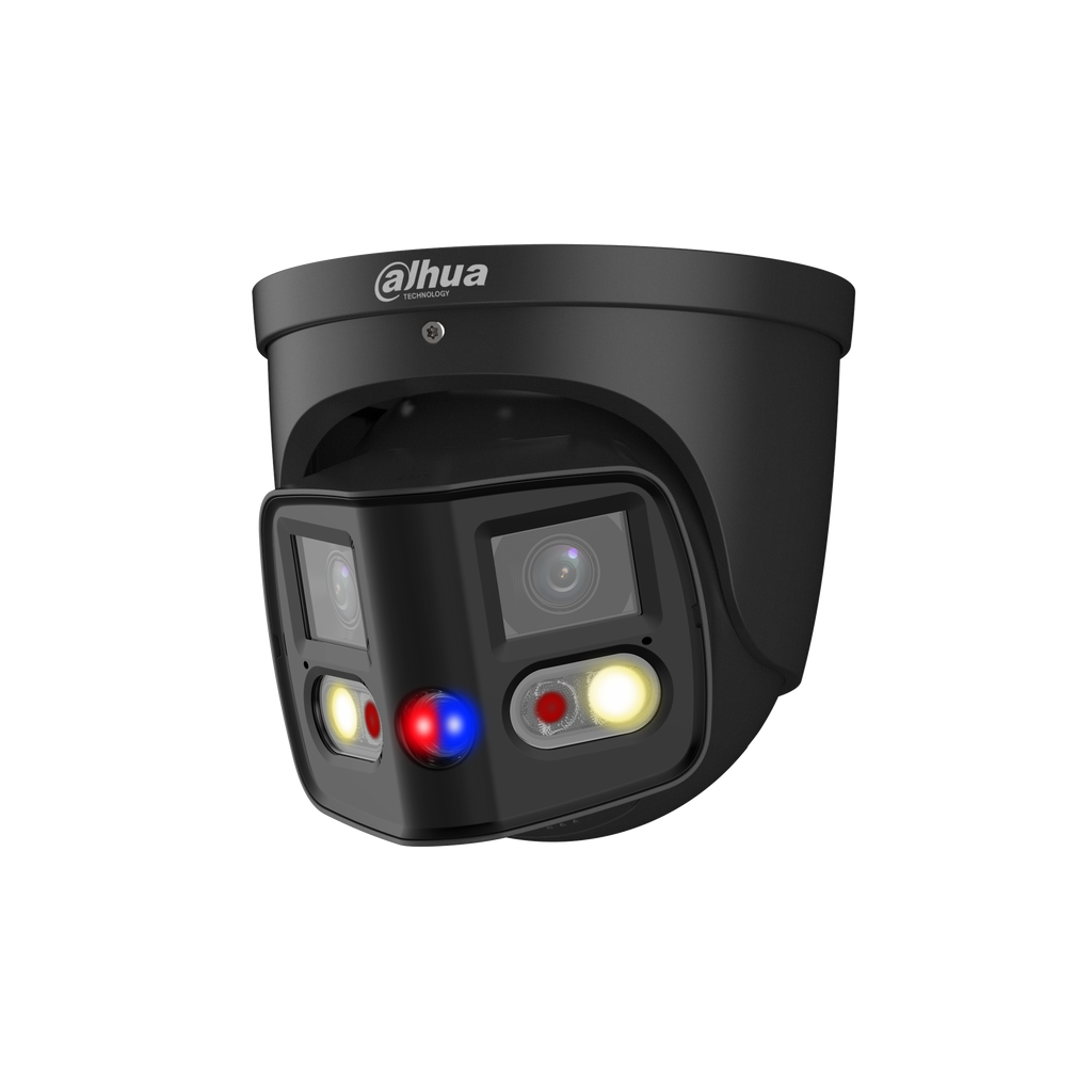 Caméra multicapteur IP 8 MP Starlight objectif 2.8 mm IR 20 m – IPC-PDW3849P-A180-E2-AS-PV-0280B-B