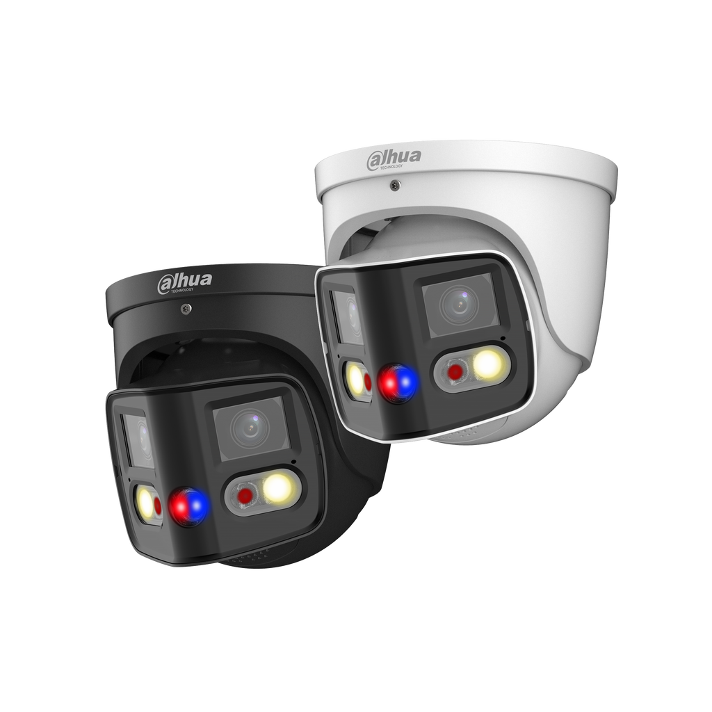 Caméra multicapteur IP 8 MP Starlight objectif 2.8 mm IR 20 m – IPC-PDW3849P-A180-E2-AS-PV-0280B-B