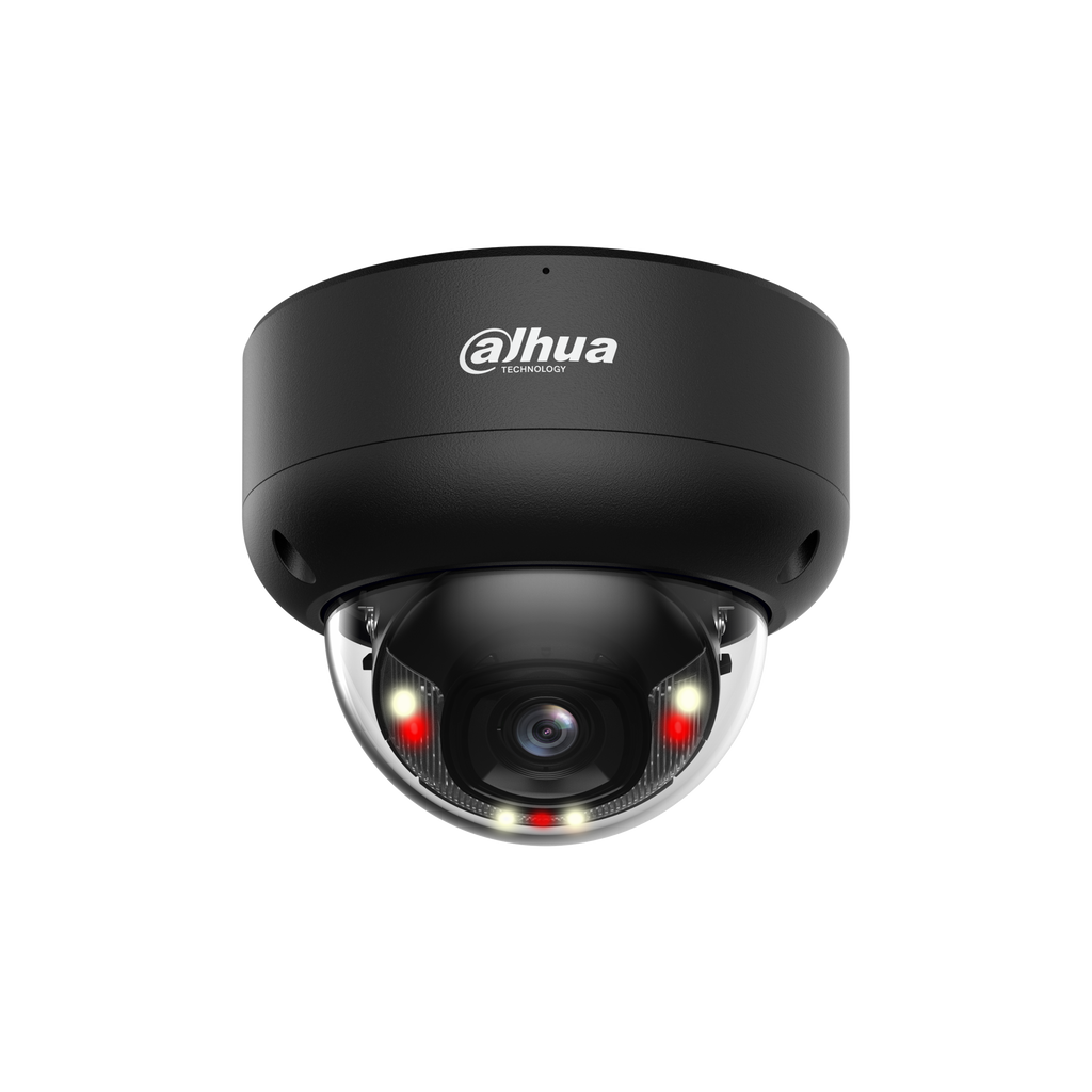 Caméra dôme IP 4 MP Smart Dual Light IA WizSense objectif 2.8 mm – IPC-HDBW3449EP-S-IL-0280B-Black
