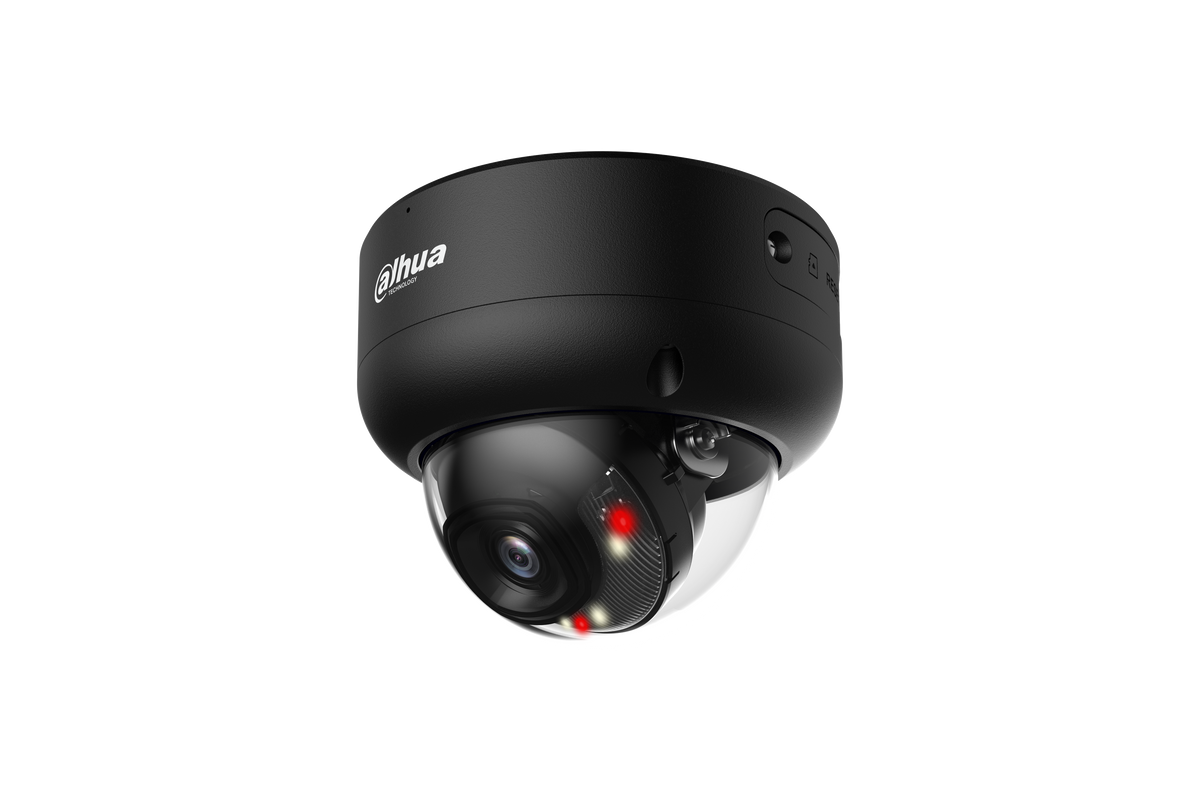 Caméra dôme IP 8 MP Smart Dual Light IA WizSense objectif 2.8 mm – IPC-HDBW3849EP-S-IL-0280B-Black