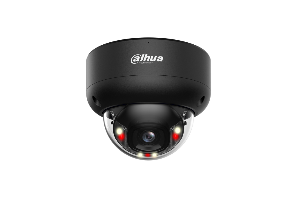 Caméra dôme IP 8 MP Smart Dual Light IA WizSense objectif 2.8 mm – IPC-HDBW3849EP-S-IL-0280B-Black
