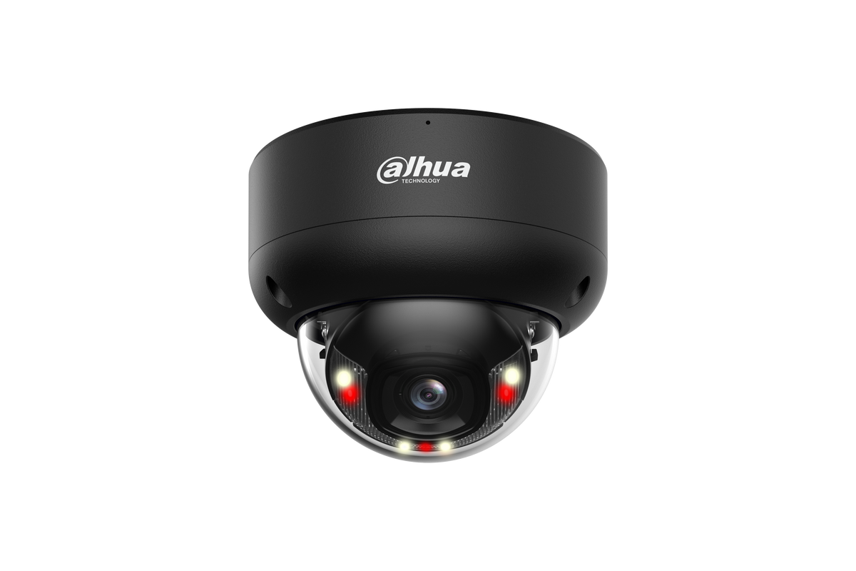 Caméra dôme IP 8 MP Smart Dual Light IA WizSense objectif 2.8 mm – IPC-HDBW3849EP-S-IL-0280B-Black