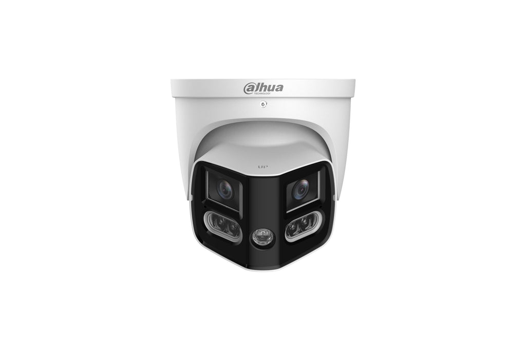 Caméra multicapteur IP 2 x 4 MP Smart Dual Light IA WizSense objectif 2.8 mm – IPC-PDW3859-A180-AS-PV