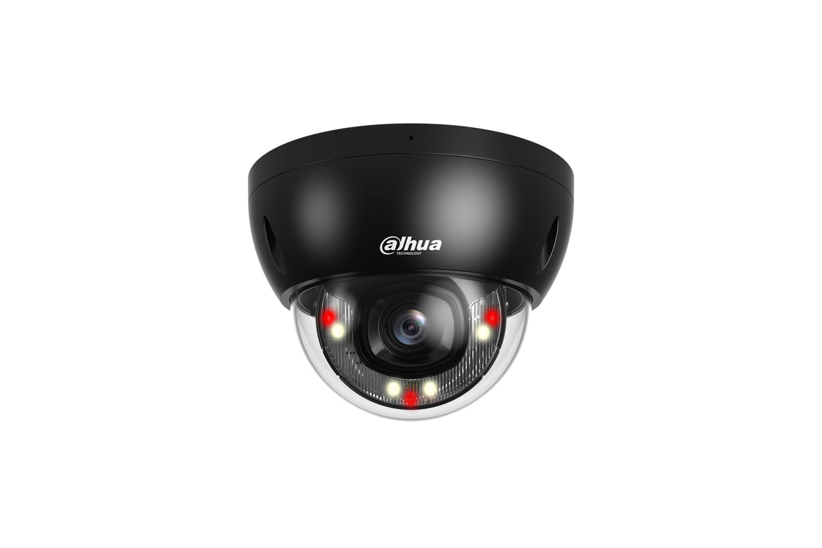 Caméra dôme IP 8 MP Smart Dual Light IA WizSense objectif 2.8 mm – IPC-HDBW2849EP-S-IL-0280B NOIR