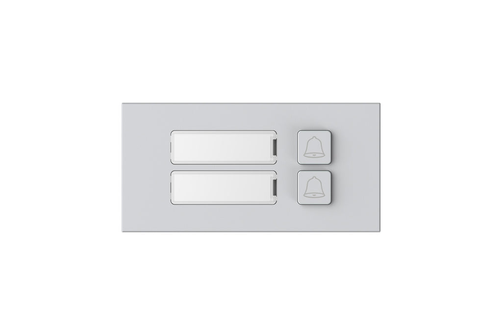 Module de 2 boutons d'appel mécanique pour système d'interphone vidéo modulaire VTO4202F-X – VTO4202F-MB2