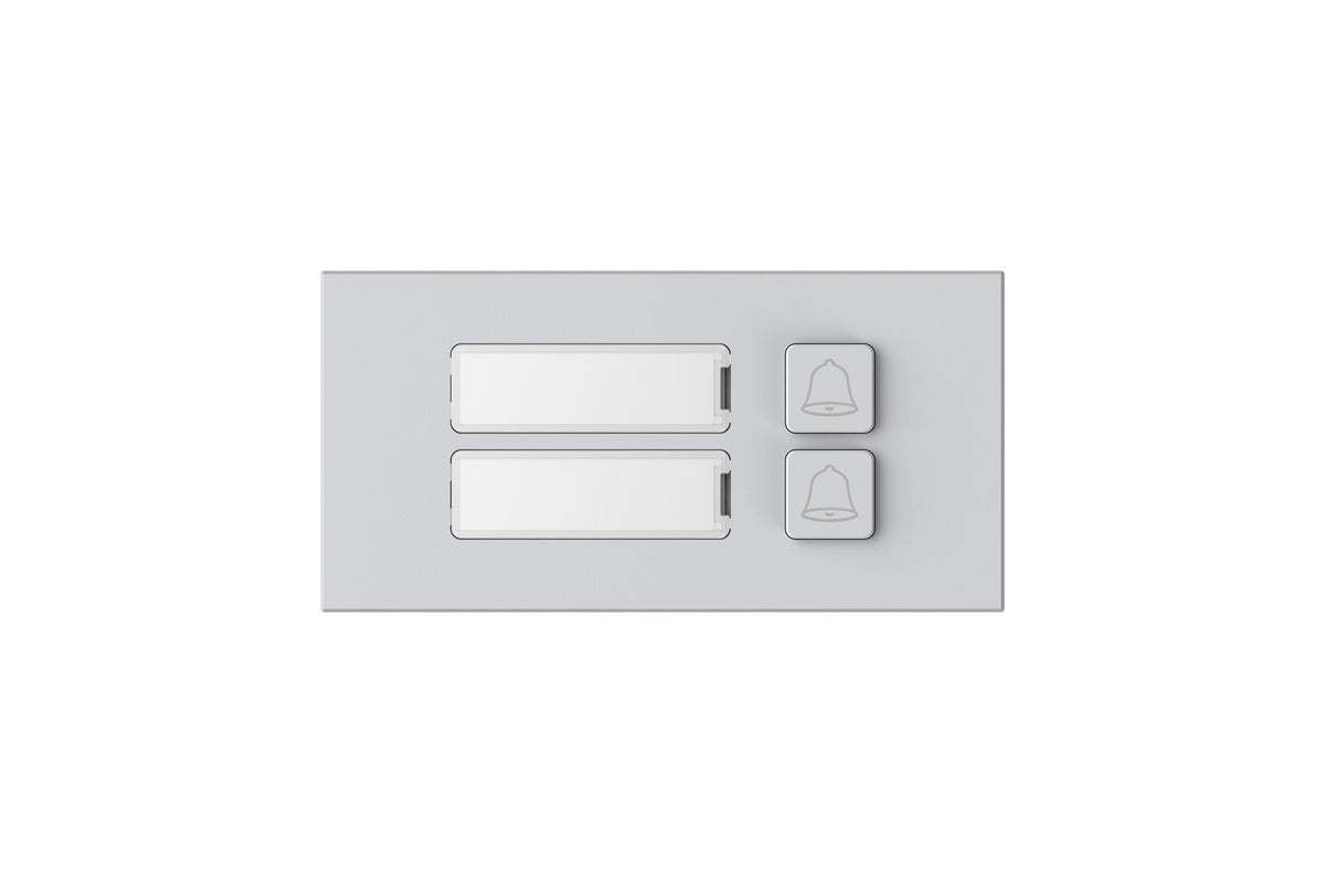 Module de 2 boutons d'appel mécanique pour système d'interphone vidéo modulaire VTO4202F-X – VTO4202F-MB2