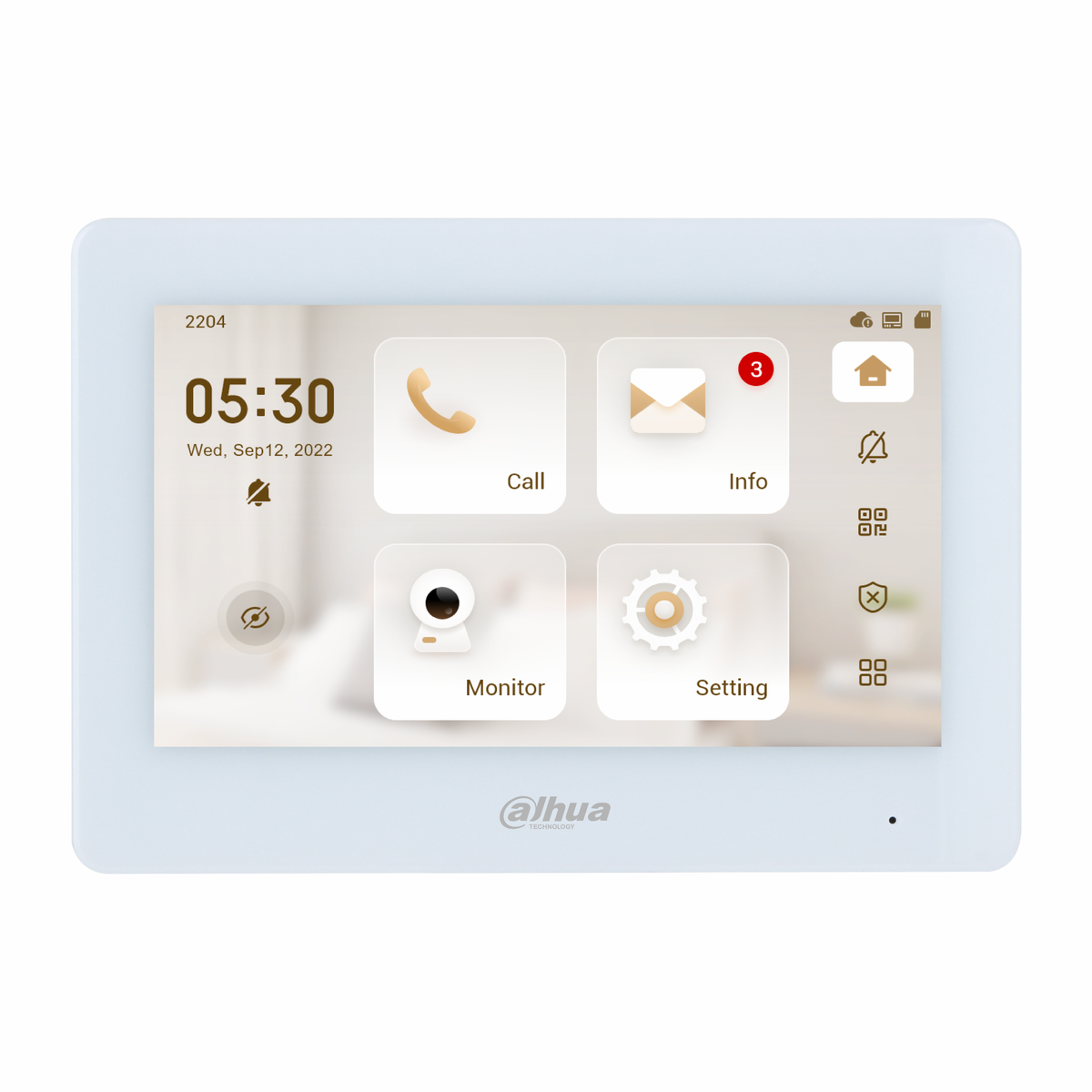 Moniteur Intérieur IP blanc – VTH5422HW-W