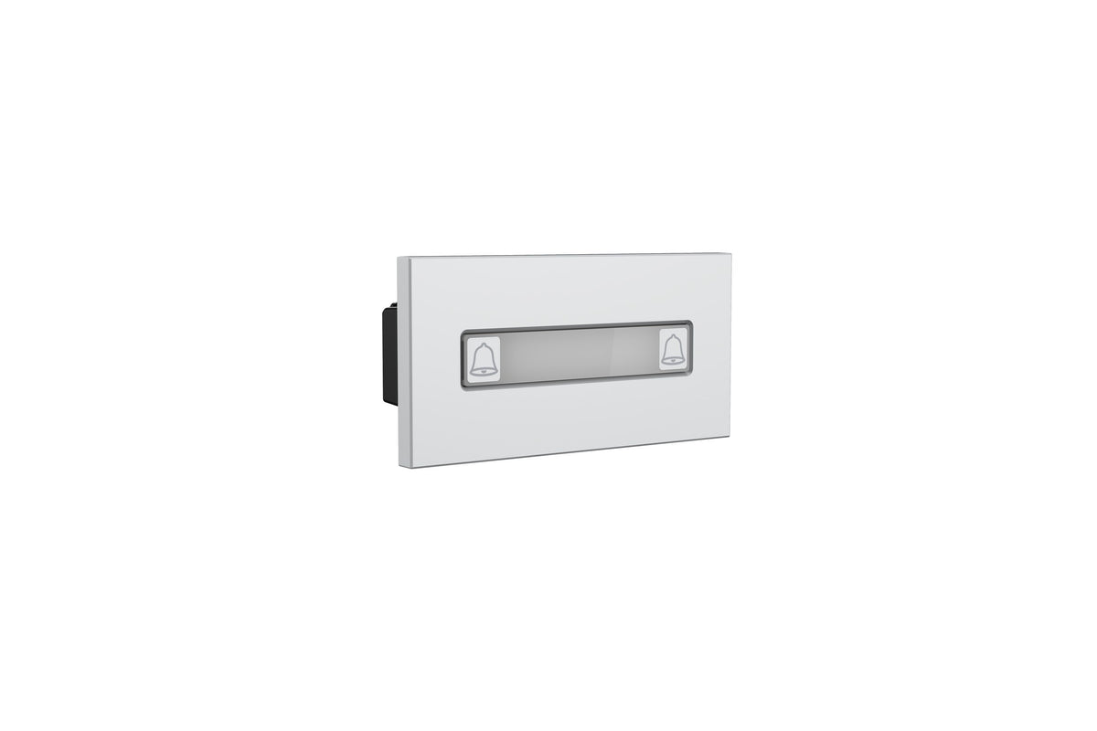 Module bouton pour station d’entrée modulaire argent – VTO4202F-MDB2