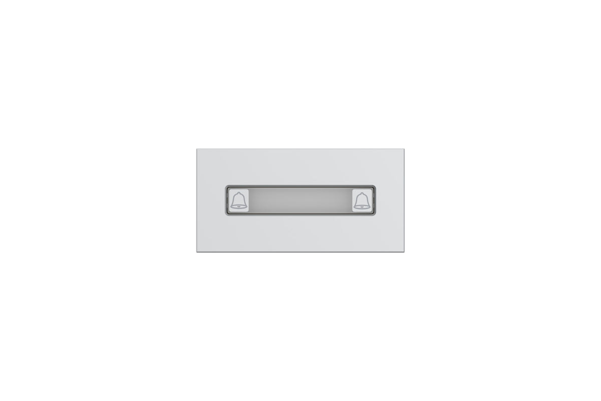 Module bouton pour station d’entrée modulaire argent – VTO4202F-MDB2