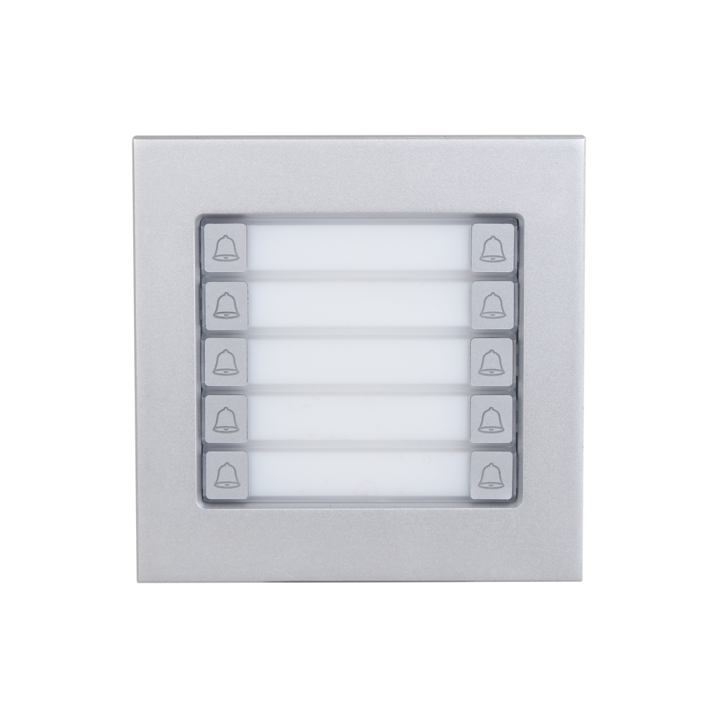 Module bouton pour station d’entrée modulaire argent – VTO4202F-MDB10