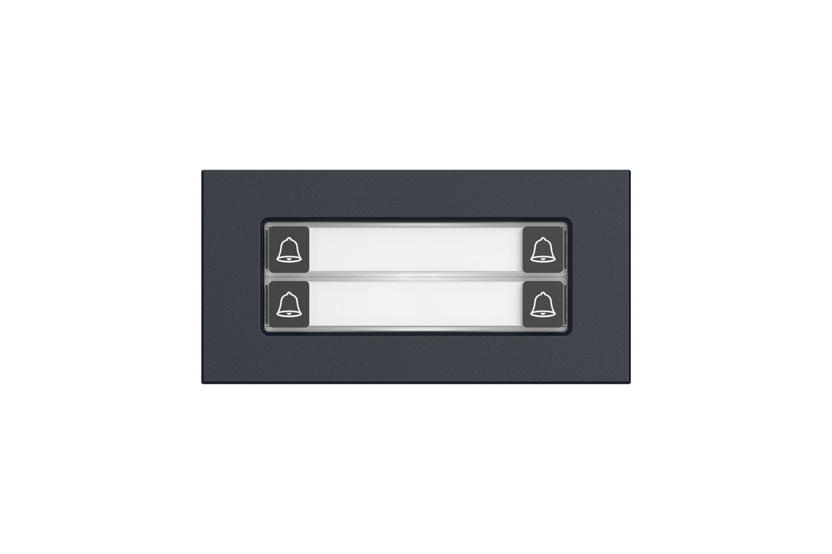 Module bouton pour station d’entrée modulaire noir – VTO4202FB-MDB4