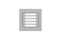 Module bouton pour station d’entrée modulaire argent – VTO4103F-MDB10