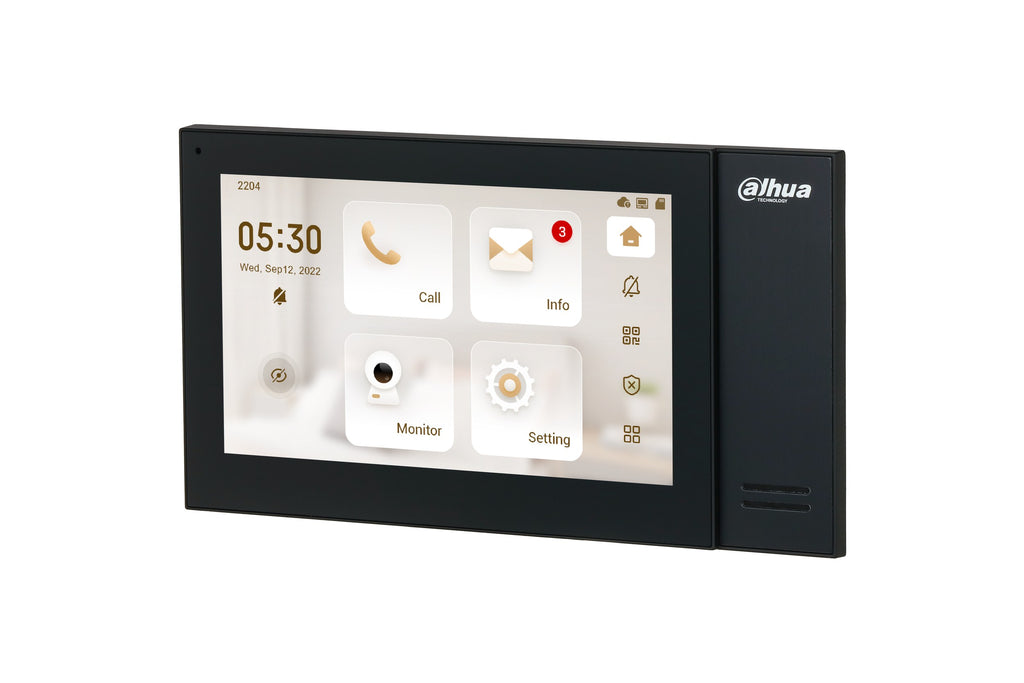 Moniteur tactile Noir IP RJ45 7 pouces – VTH2421FB-P