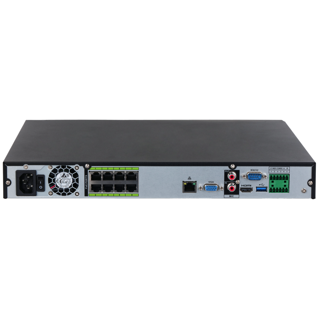 Enregistreur NVR 8 voies 8 ports PoE 32 MP – NVR5208-8P-EI