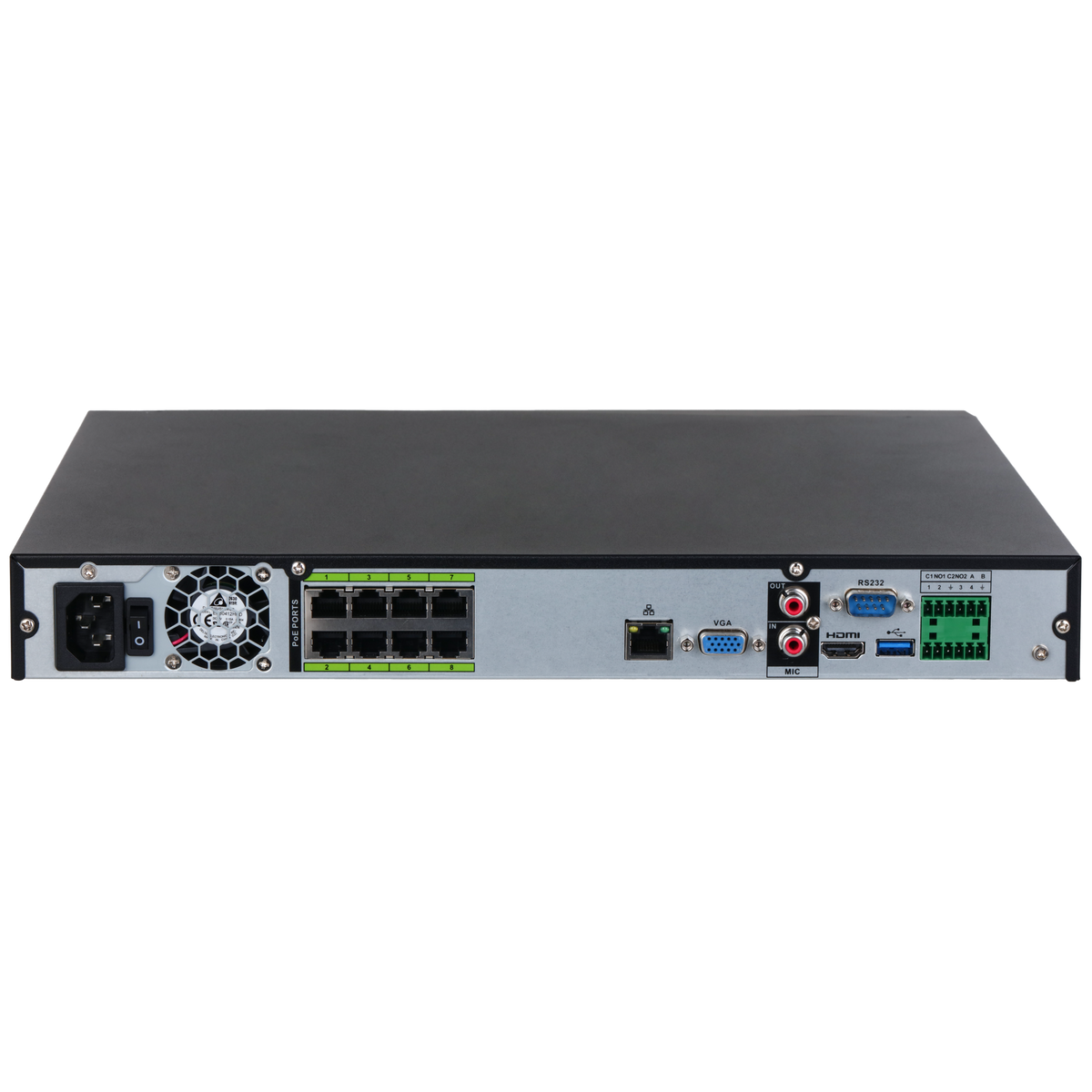 Enregistreur NVR 8 voies 8 ports PoE 32 MP – NVR5208-8P-EI