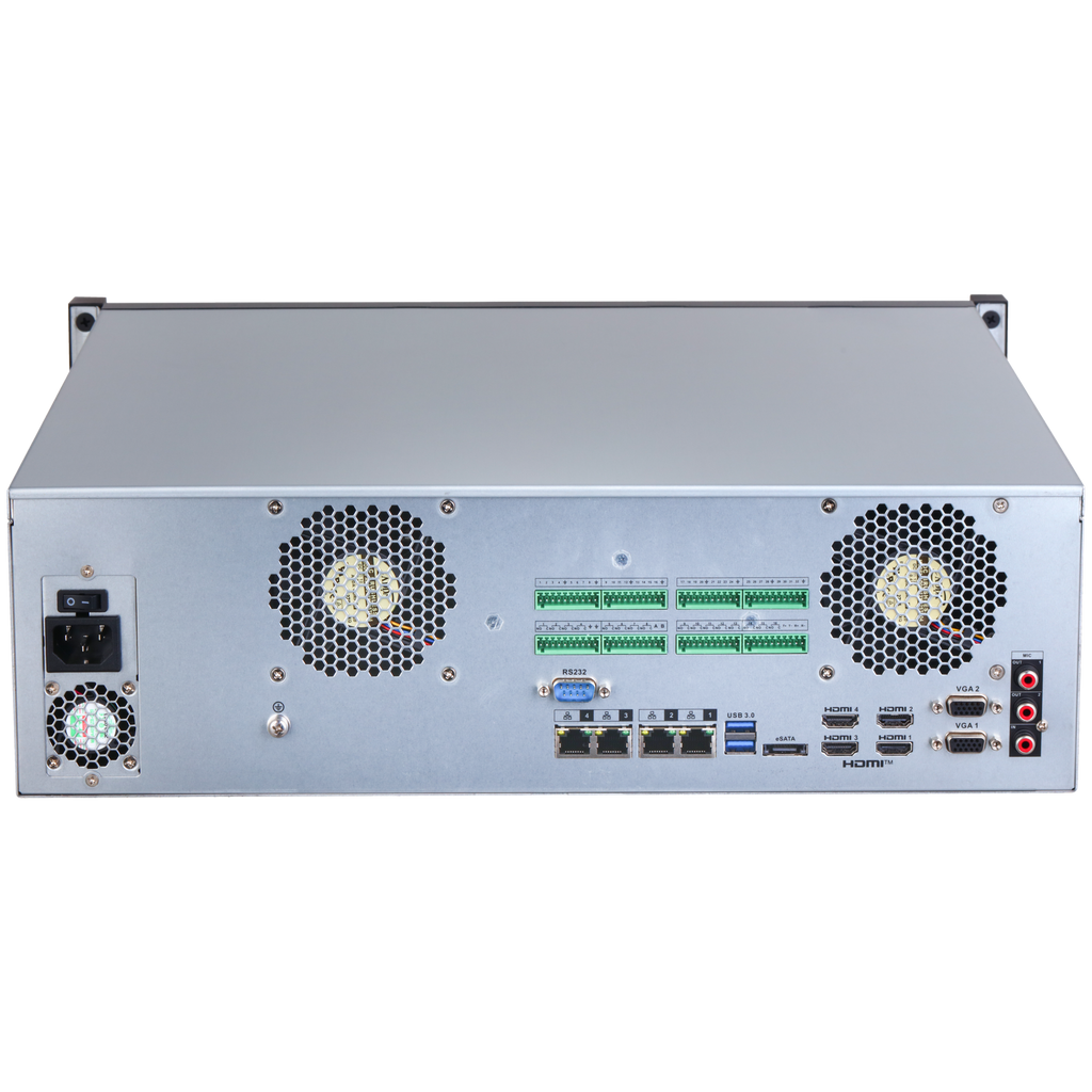 Enregistreur NVR 128 voies 32 MP IA WizMind – NVR616H-128-XI