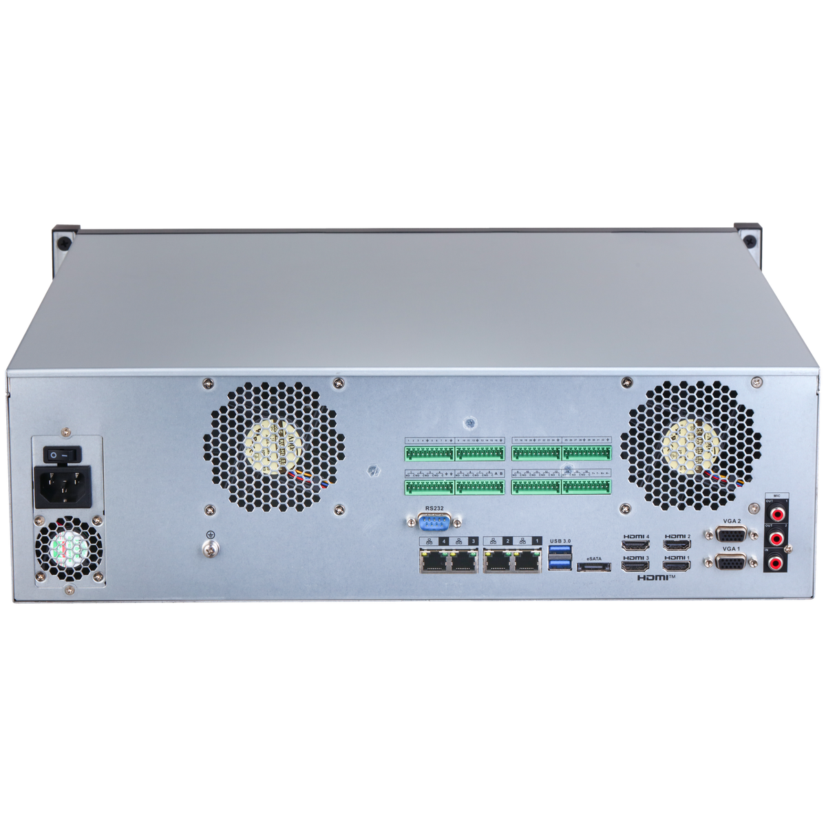 Enregistreur NVR 128 voies 32 MP IA WizMind – NVR616H-128-XI
