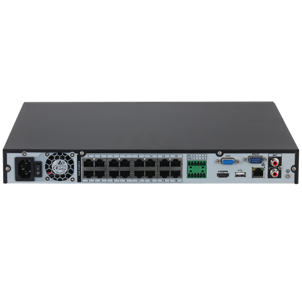 Enregistreur NVR 16 voies 16 ports PoE 12 MP – NVR4216-16P-4KS3