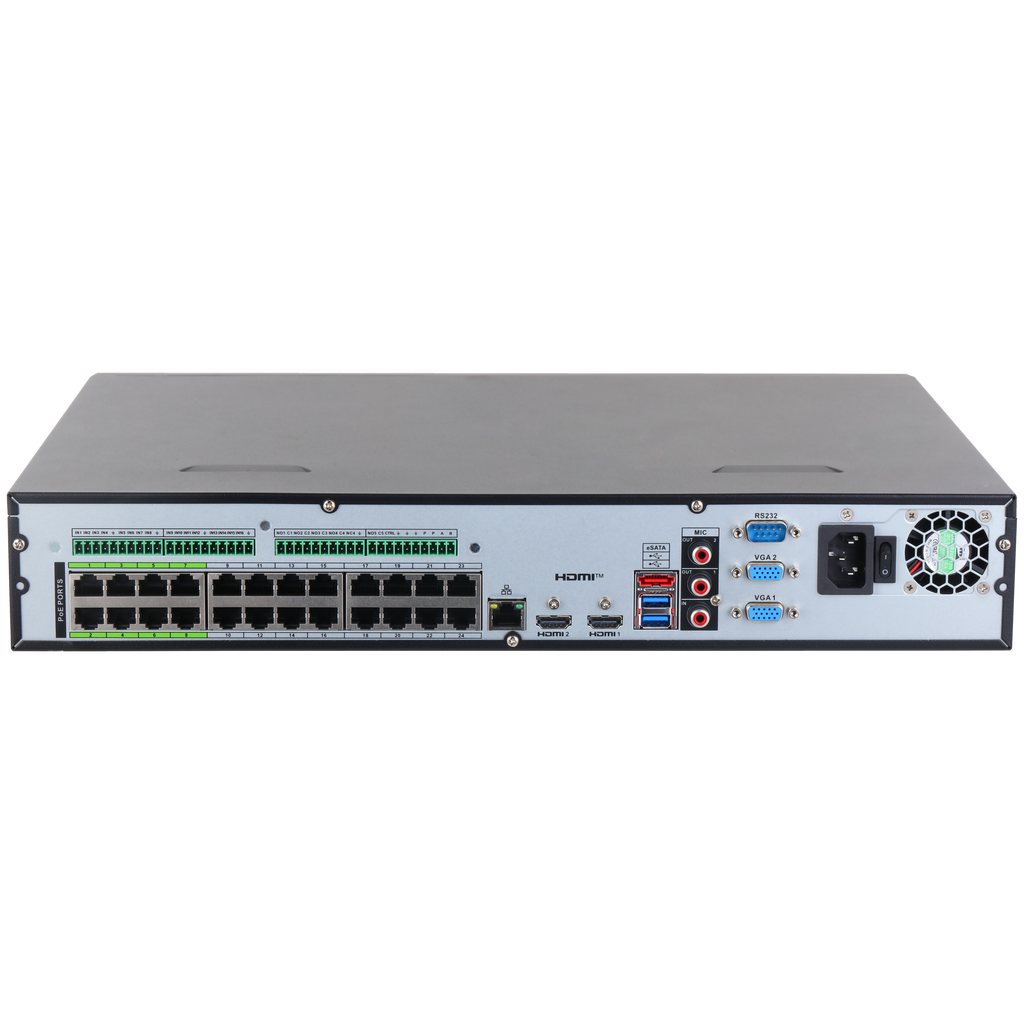 Enregistreur NVR 24 voies 24 ports PoE 32 MP IA WizSense – NVR5424-24P-EI