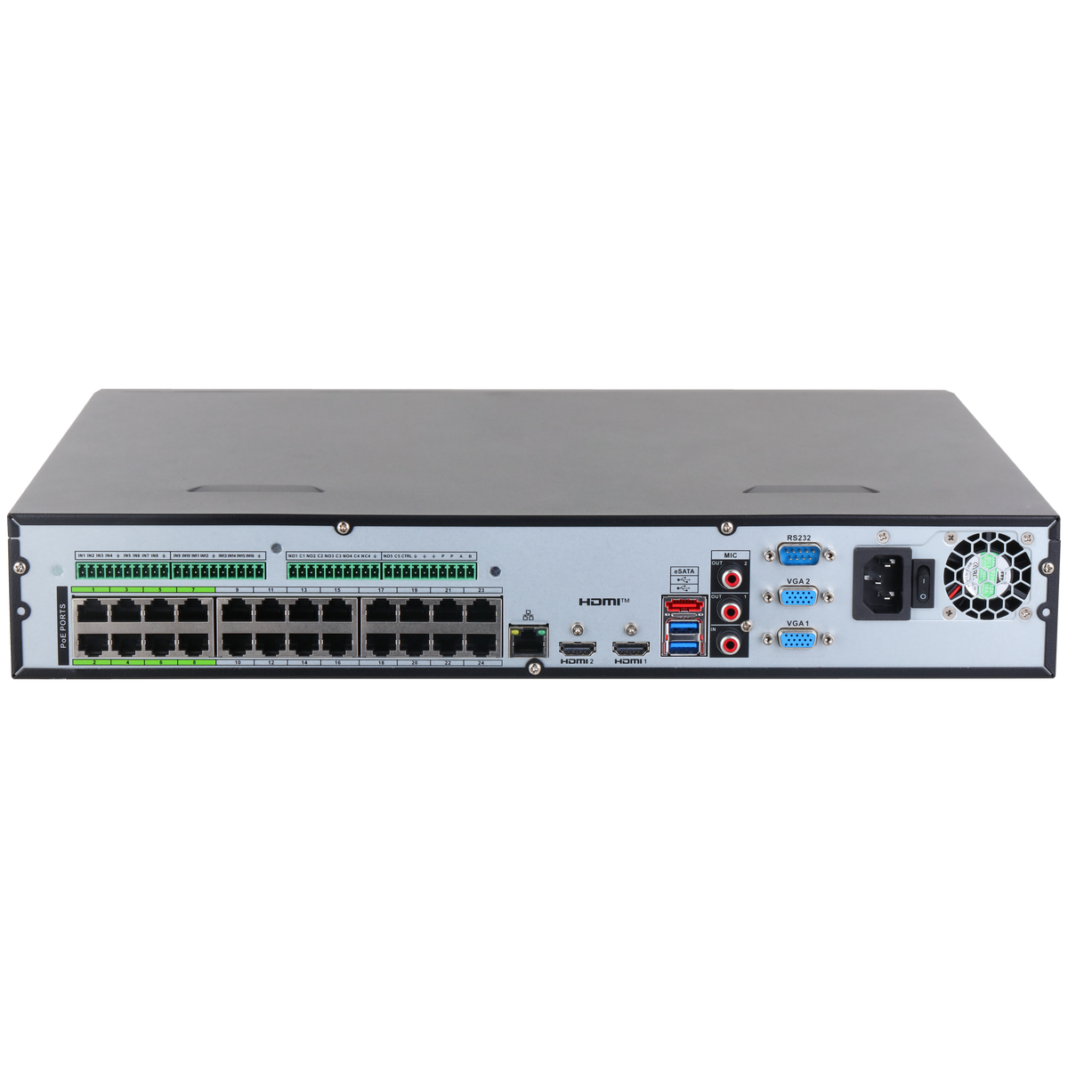 Enregistreur NVR 24 voies 24 ports PoE 32 MP IA WizSense – NVR5424-24P-EI