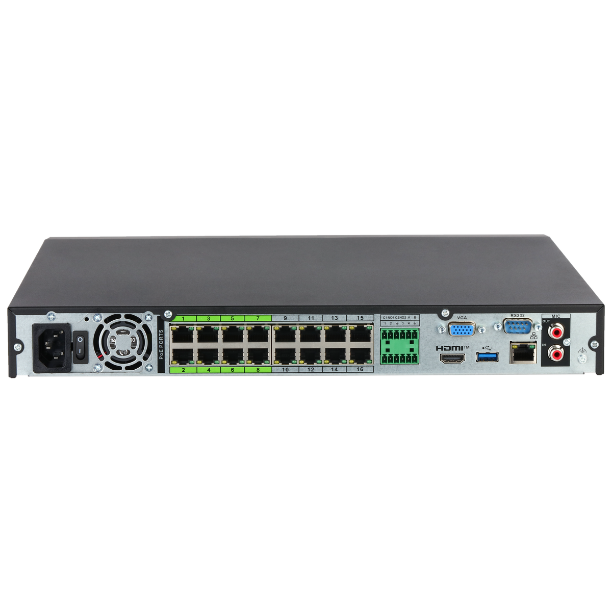 Enregistreur NVR 16 voies 32 MP IA WizSense – NVR5216-16HP-EI2