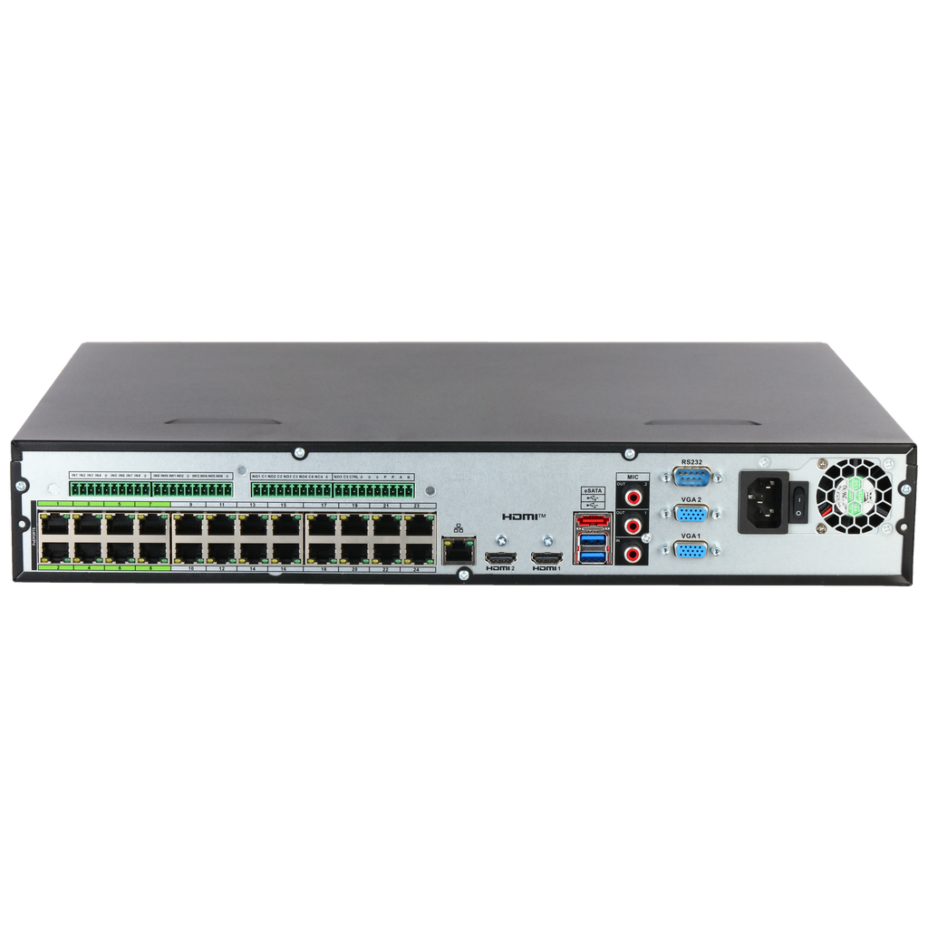 Enregistreur NVR 24 voies 24 ports PoE 32 MP IA WizSense – NVR5424-24P-EI2