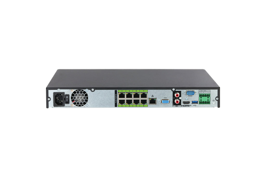 Enregistreur NVR 8 voies 8 ports PoE 32 MP IA WizMind – NVR5208-8P-XI/Pro