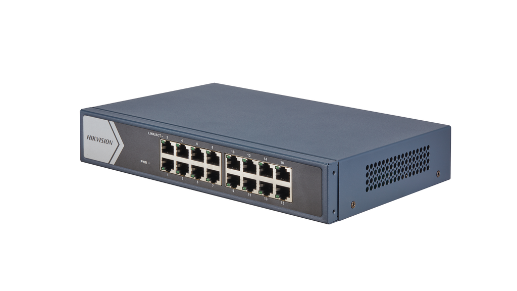 Switch 16 ports Gigabith SANS POE HIKVISION – DS-3E0516-E(B)