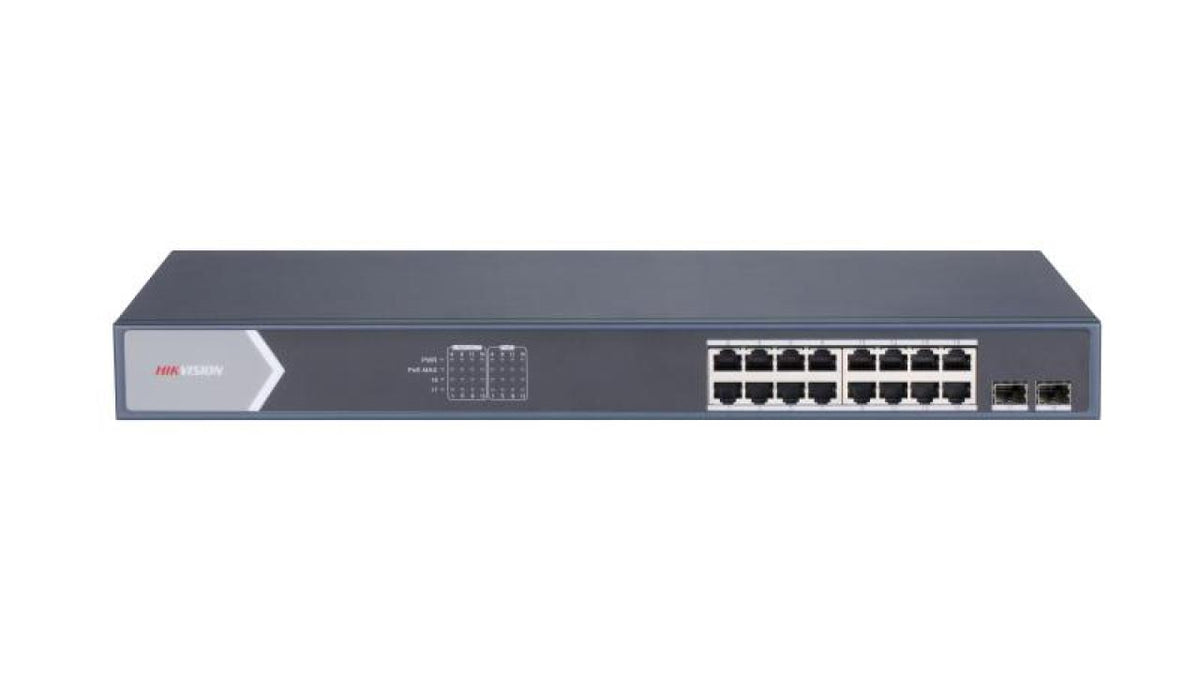 Switch 16 ports SMART POE HIKVISION + 2 Gigabits – DS-3E1518P-SI