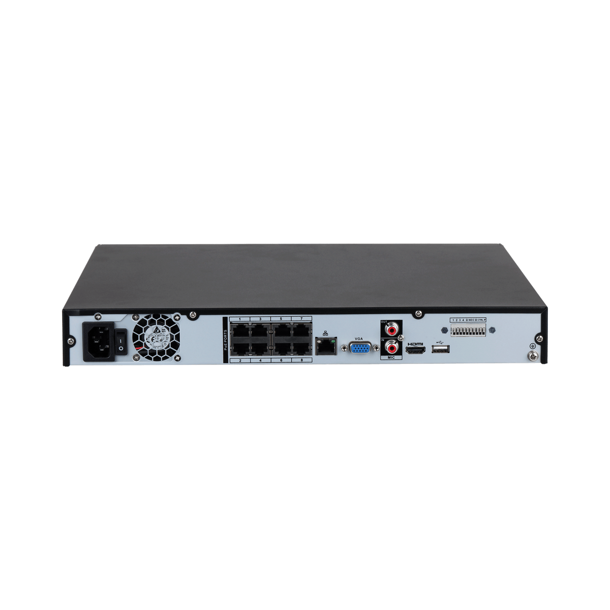 Enregistreur NVR 8 voies 8 ports PoE 16 MP IA WizSense – NVR4208-8P-EI