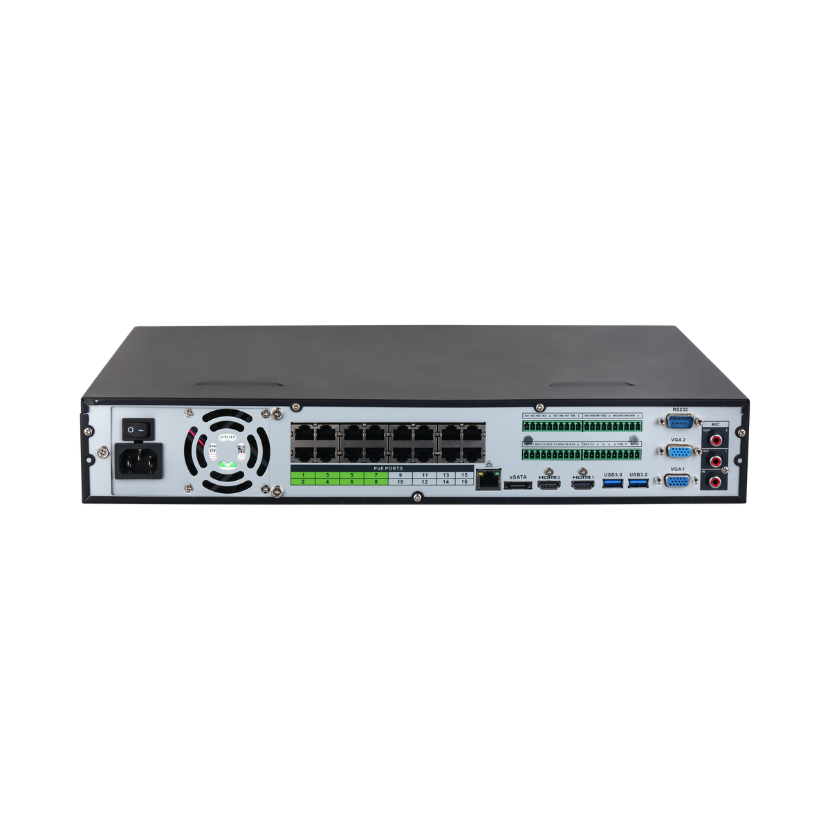 Enregistreur NVR 16 voies 16 ports PoE 32 MP – NVR5416-16P-EI