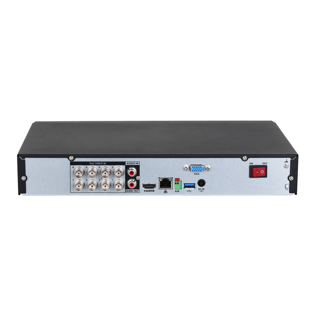 Enregistreur XVR 8 voies 8 ports PoE 4K IA WizSense – XVR5108H-4KL-I3-8P