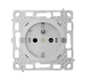 Prise encastrée Ajax OutletCore basique vertical type E – 102914.165.NC