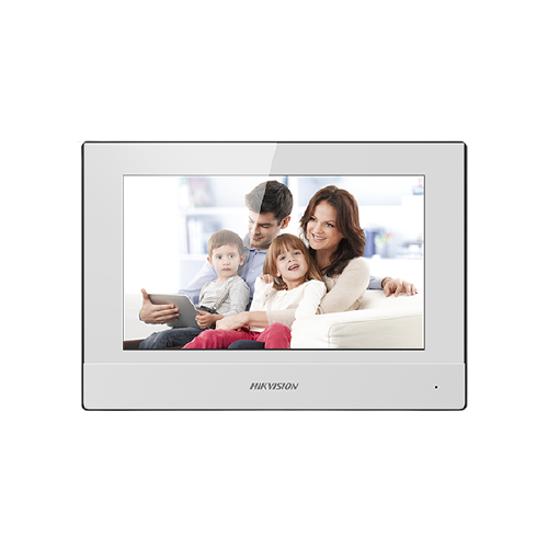 Moniteur tactile IP 2 Fils Blanc 7 pouces Intérieur – DS-KH6320-WTE2-W(O-STD)/(Europe BV)