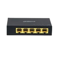 Switch 5 ports non POE Température : –20 °C à +70 °C 5 × RJ-45 1 Gbps ports non POE – PFS3005-5GT-L-V2-BLK