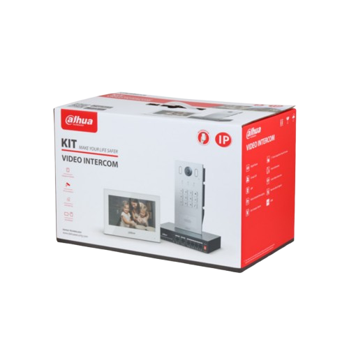 Kit interphone vidéo IP complet – KTP05(S)/VTO3222E-P/VTH2621GW-WP
