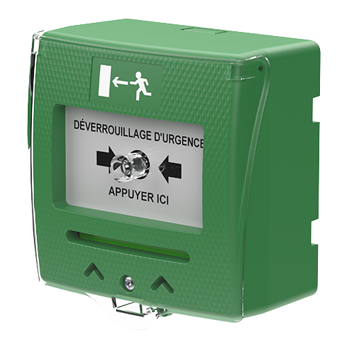 Déclencheur manuel vert 2 contacts – SHOKV2FR