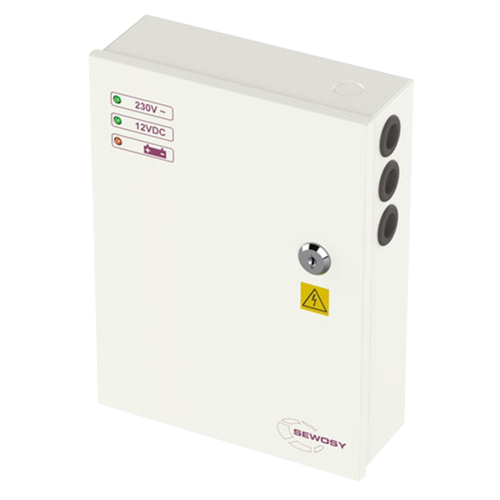 Alimentation à découpage en coffret métallique sécurisé par un verrouillage à clé – AD1210R