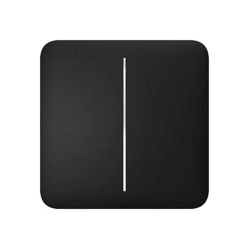 Interrupteur Ajax SoloButton 2 touches noir – 52147.144.BL