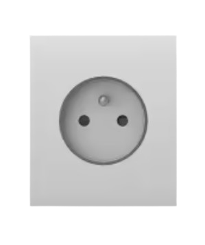 Façade Ajax CenterCover basique type E blanc – 89079.162.WH