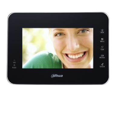 Moniteur d'intérieur IP couleur noir 7 pouces 12V – VTH1560B