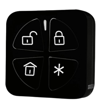 Télécommande Panda 4 boutons bidirectionnelle noire – AG-T4/PANDA/NOIR