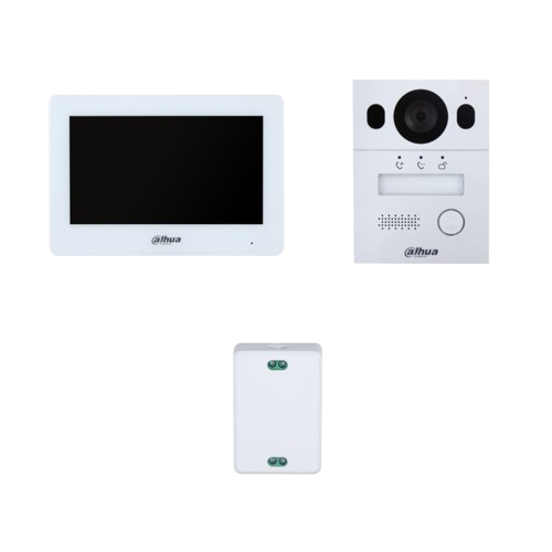 Kit interphone vidéo hybride 2 fils – KTX01(S)/VTO2003F/VTH5123H-W-S2