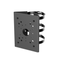 Support de montage sur poteau noir – PFA150-B-V3