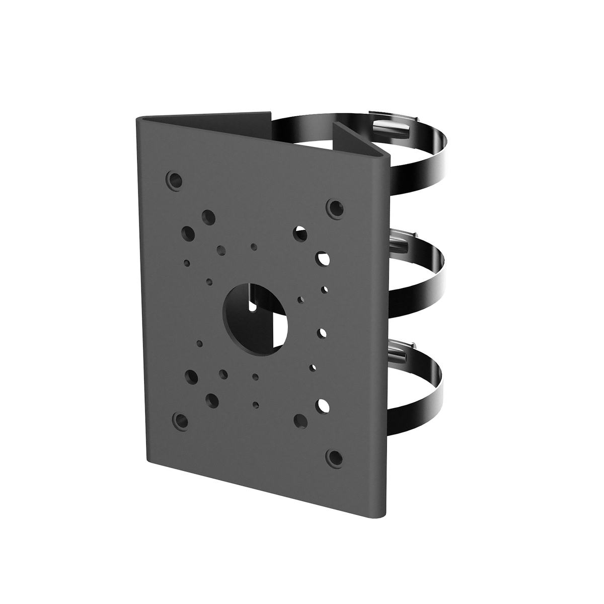 Support de montage sur poteau noir – PFA150-B-V3